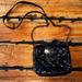 Nine West Bags | Nine West Black Snake Skin Style Mini Purse With Leopard Print Lining!! | Color: Black | Size: Os