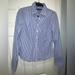 J. Crew Tops | Blue & White Stripe J. Crew Button Down With French Cuffs. | Color: Blue/White | Size: M