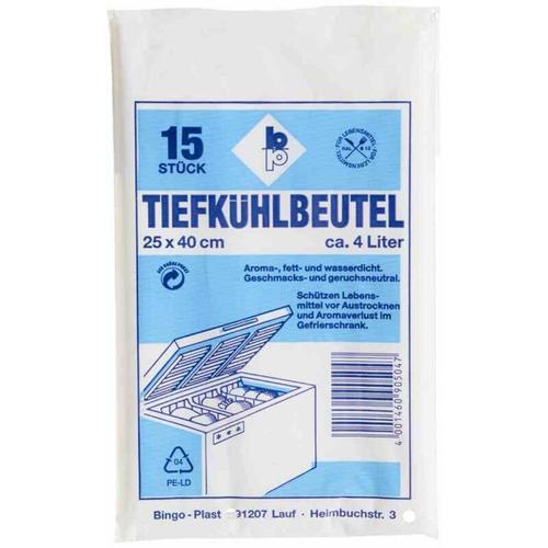 Tiefkühlbeutel 4,0 l, 25 x 40 cm, 15 Stück