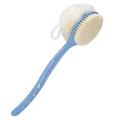 SetSail Shower Body Brush with Bristles and Loofah Body Scrubber with Long Handle Back Scrubber for Shower Bath Sponge Shower Brush for Men and Women Massage Body Brush for Skin Exfoliating