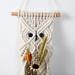 GENEMA Owl Macrame Plant Hanger Wall Hanging Planter Basket Flower Pot Holder Boho Garden Home Decoration Indoor Outdoor