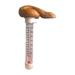 JINSIJU Funny Pool Feces Thermometer Swimming Floating Poop Meter Parent-Child for Outdoor Indoor Swimming Pools Spas Hot Tubs Aquariums Brown