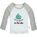 Life is Better on the Lake Funny T shirt For Baby Newborn Babies T-shirts Infant Tops 0-24M Kids Graphic Tees Clothing (Long Gray Raglan T-shirt 0-6 Months)