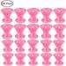 Suminiy.US 20PCS Silicone Hair Curlers Pink Magic Hair Rollers Set