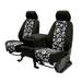 CalTrend Front Highback Buckets NeoSupreme Seat Covers for 1987-1995 Jeep Wrangler - JP129-31NN Hawaii Black Insert with Black Trim