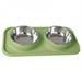 Dog Bowls Stainless Steel Dog Bowl With No Spill Dog Food Bowl Non-Slip Mat Feeder Bowls Pet Bowl for Small Medium Dogs Cats