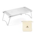 Andoer Stainless Steel Outdoor Camping Table Lightweight Folding Table Picnic Table with Carrying Bag