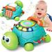 Baby Toys 6 to 12 Months Musical Turtle Crawling Baby Toys for 12-18 Months Early Learning Educational Toy with Light & Sound Birthday Toy for Infant Toddler Boy Girl 7 8 9 10 11 month 1-2 Year Old