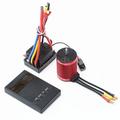 F540 Brushless Motor 4370KV RC Crawler Motor 4 Poles and 60A Brushless ESC Electric Speed Controller T Plug and Programming for 110 RC Car