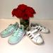 Adidas Shoes | 2 Pair Girls Adidas Sneakers Size 8 Velcro Size 9 Mesh | Color: Green/White | Size: 7bb