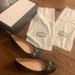 Gucci Shoes | Holiday Price!!Gucci Metal Horsebit Black Leather Round Toe Ballet Flats | Color: Black/Silver | Size: 38