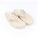 Tory Burch Shoes | Nib Tory Burch Cloud Coin Miller Sandals Slides In New Cream 7 | Color: Cream | Size: 7