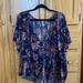 Free People Tops | Free People Floral Empire Waist Blouse Size S | Color: Pink/Purple | Size: S