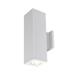 Wac Lighting Dc-Wd06-Ss Cube Architectural 2 Light 18 Tall Led Outdoor Wall Sconce -