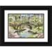 Tre Sorelle Studios 18x13 Black Ornate Wood Framed with Double Matting Museum Art Print Titled - Central Park Springtime