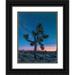 Fitzharris Tim 19x24 Black Ornate Wood Framed with Double Matting Museum Art Print Titled - Milky Way at Joshua Tree National Park