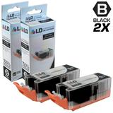 LD Compatible Replacements for Canon 8050B001 PGI-255XXL / PGI-255 2PK Extra HY Black Cartridges for use in Canon PIXMA iX6820 MX722 and MX922 s