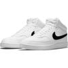 Sneaker NIKE SPORTSWEAR "COURT VISION MID NEXT NATURE", Gr. 47, schwarz-weiß (weiß, schwarz), Synthetik, sportlich, Schuhe, inspiriert vom Design des Nike Air Jordan