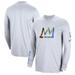 Men's Nike White Brooklyn Nets 2022/23 City Edition Pregame Warmup Long Sleeve Shooting Shirt