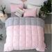 Latitude Run® Pink/Microfiber 3 Piece Comforter Set Microfiber in Gray | Wayfair 00284F2BB90D4F36B7947DB6FBAC4EF2