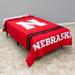 Nebraska Cornhuskers Reversible Big Logo Soft and Colorful Comforter