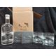 Grey Goose Decanter box set for 2 with 2 glasses and 2 coasters can be personalised