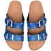 Women's Chicago Cubs Mini Print Double Buckle Sandal