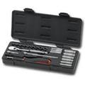 22 Piece 1/4 Inch Drive SAE 6 and 12 Point Socket Set - Shallow and Deep