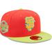 Men's New Era Red/Neon Green San Francisco Giants Lava Highlighter Combo 59FIFTY Fitted Hat