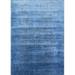 Ahgly Company Machine Washable Indoor Rectangle Industrial Modern Blue Eyes Blue Area Rugs 8 x 10