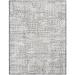 EORC Ivory Hand Knotted Wool Contemporary Transitional High-Low Rug 8 x 10