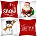 4Pcs Winter Farmhouse Throw Pillows Cover Decorations Holiday Buffalo Plaid Pillow Covers 18x18 Merry Christmas Pillows for Couch Sofa Home Decor Xmas Cushion Covers Outdoor Decor