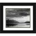 Adams Ansel 24x20 Black Ornate Wood Framed with Double Matting Museum Art Print Titled - Evening McDonald Lake Glacier National Park Montana - National Parks and Monuments 1941