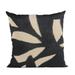 Plutus Brands PBRA2515-2036-DP Black Palm Floral Luxury Throw Pillow - 20 x 36 in. King Size