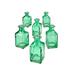 Serene Spaces Living Set of 36 Green Bottle Bud Vase 2 Square & 4.5 Tall