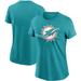 Women's Nike Aqua Miami Dolphins Logo Essential T-Shirt