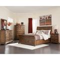 CDecor Home Furnishings Clydesdale Vintage Bourbon 3-Piece Bedroom Set w/ Dresser Wood in Brown | 55.75 H x 77.5 W x 99.25 D in | Wayfair