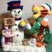 Disney Holiday | Disney Pooh ~ Tigger ~ Piglet ~ Snowman Animated Winter Wonderland Rare By Telco | Color: Orange/White | Size: Os