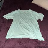 American Eagle Outfitters Tops | American Eagle Small Cuffed T-Shirt In Baby Blue. | Color: Blue | Size: S