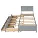 Lark Manor™ Aideyn Solid Wood Storage Platform Bed Wood in Gray | 41.2 H x 42.3 W x 85 D in | Wayfair 4E946913A65943DA8AB2516CC63CA2C5