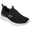 Slip-On Sneaker SKECHERS "SKECH-AIR DYNAMIGHT -", Damen, Gr. 35, schwarz (schwarz, roségoldfarben), Textil, sportlich, Schuhe, Schlupfschuh, Slipper, Freizeitschuh mit Gummizug