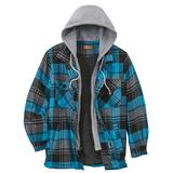 Blair Men's Haband Tailgater™ Sherpa Lined Men's Flannel Jacket - Green - M