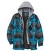 Blair Haband Tailgater™ Sherpa Lined Men's Flannel Jacket - Green - M