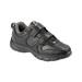 Blair Men's Dr. Max™ Leather Sneakers with Memory Foam - Black - 8.5
