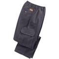 Blair Men's Haband Men's Casual Joe® Stretch Waist Poplin Cargo Pants - Grey - 42 - Medium