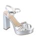 Bebe Inessa - Womens 10 Silver Sandal Medium
