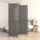 vidaXL 4-Panel Room Divider Anthracite 200x220 cm Fabric