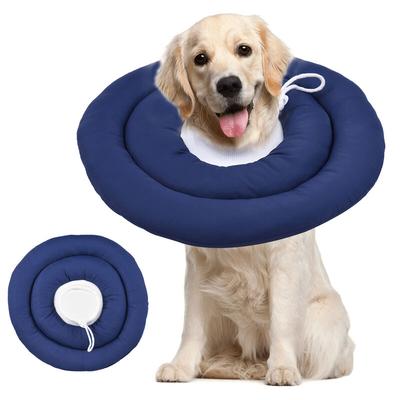 Superseller - Pet Recovery Collar After Surgery Dog Cone Collar With Adjustable Neck Drawstring