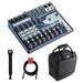 Soundcraft Notepad-12FX Small-Format Analog Mixing Console with Gator Cases 2519 Mixer Bag Fastener Straps (10-Pack) & XLR Cable Bundle