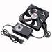 Wathai 120mm x 25mm 110V 220V AC Powered Fan with Speed Controller 3V to 12V for Receiver Xbox DVR Playstation Component Cooling